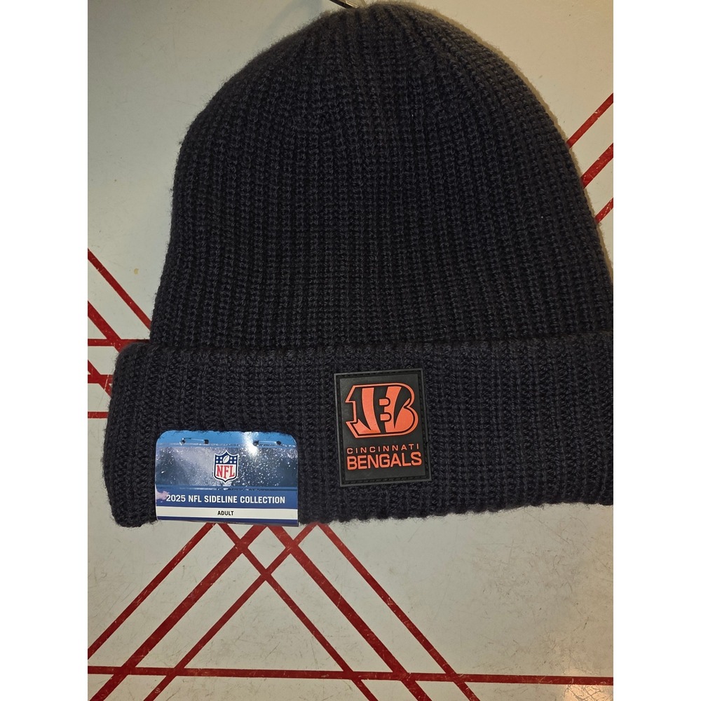 New Era Cincinnati Bengals 2025 NFL Sideline Collection Knit Hat Gray 60731459